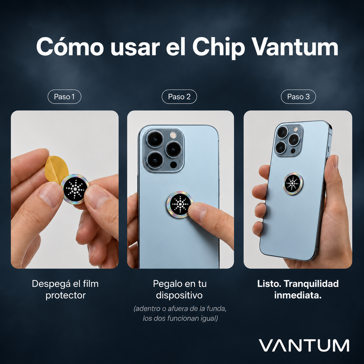 Chips Anti Radiacion | Vantum